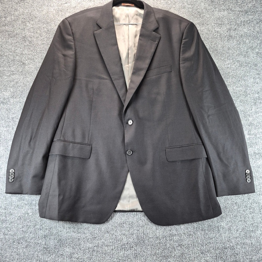 Peter Millar Blazer 100% Virgin Wool 46T Black Men